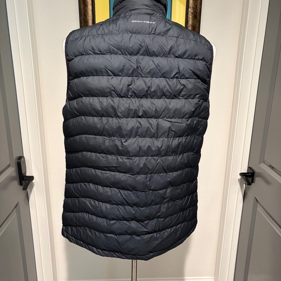 Columbia Mens Black Omni Heat Puffer Vest Size Medium - Mint Condition - Picture 3 of 4